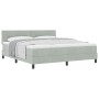 Cama con somier y colchón Gris Claro Super King Terciopelo von , Betten und Lattenroste - Ref: Foro24-3339188, Preis: 531,03 ...
