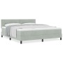 Cama con somier y colchón Gris Claro Super King Terciopelo von , Betten und Lattenroste - Ref: Foro24-3339188, Preis: 531,03 ...