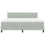 Cama con somier y colchón Gris Claro Super King Terciopelo von , Betten und Lattenroste - Ref: Foro24-3339188, Preis: 531,03 ...