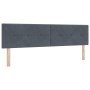 Cama Box Spring con colchón gris oscuro Super King terciopelo by , Beds and slatted bases - Ref: Foro24-3339189, Price: 525,2...