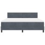 Cama Box Spring con colchón gris oscuro Super King terciopelo by , Beds and slatted bases - Ref: Foro24-3339189, Price: 525,2...