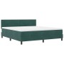 Cama Box Spring con colchón Verde Oscuro Super King Aterciopelado by , Beds and slatted bases - Ref: Foro24-3339191, Price: 5...