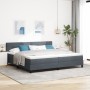 Cama con Box Spring y Colchón Gris Oscuro 200x200 cm Terciopelo von , Betten und Lattenroste - Ref: Foro24-3339195, Preis: 55...