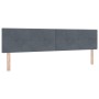 Cama con Box Spring y Colchón Gris Oscuro 200x200 cm Terciopelo von , Betten und Lattenroste - Ref: Foro24-3339195, Preis: 55...