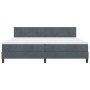 Cama con Box Spring y Colchón Gris Oscuro 200x200 cm Terciopelo von , Betten und Lattenroste - Ref: Foro24-3339195, Preis: 55...
