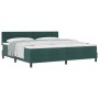 Cama Box Spring con Colchón Verde Oscuro 200x200 cm Terciopelo von , Betten und Lattenroste - Ref: Foro24-3339197, Preis: 598...