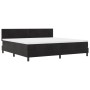 Cama Box Spring con Colchón Negro 200x200 cm Terciopelo by , Beds and slatted bases - Ref: Foro24-3339196, Price: 565,26 €, D...