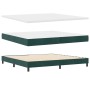 Cama Box Spring con Colchón Verde Oscuro 200x200 cm Terciopelo von , Betten und Lattenroste - Ref: Foro24-3339197, Preis: 598...