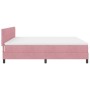 Cama con Somier y Colchón Rosa 200x200 cm Terciopelo by , Beds and slatted bases - Ref: Foro24-3339199, Price: 546,30 €, Disc...