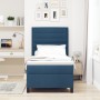 Cama de base de resortes con colchón azul 90 x 200 cm tela von , Betten und Lattenroste - Ref: Foro24-3339286, Preis: 352,35 ...