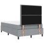 Cama con Base de Resorte con Colchón Gris Claro 120x200 cm Tela von , Betten und Lattenroste - Ref: Foro24-3339301, Preis: 42...