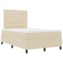 Cama con base de resortes con colchón crema 120x200 cm Tela by , Beds and slatted bases - Ref: Foro24-3339306, Price: 426,92 ...