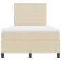 Cama con base de resortes con colchón crema 120x200 cm Tela by , Beds and slatted bases - Ref: Foro24-3339306, Price: 426,92 ...