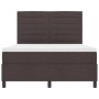 Cama con base de muelles con colchón marrón oscuro 140x190 cm tela von , Betten und Lattenroste - Ref: Foro24-3339311, Preis:...