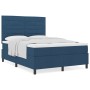 Cama con Muelles y Colchón Azul 140x190 cm Tela von , Betten und Lattenroste - Ref: Foro24-3339314, Preis: 511,76 €, Rabatt: %
