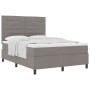 Cama con Base con Colchón Taupe 140x200 cm Tela de , Camas y somieres - Ref: Foro24-3339319, Precio: 531,63 €, Descuento: %