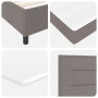 Cama con Base con Colchón Taupe 140x200 cm Tela de , Camas y somieres - Ref: Foro24-3339319, Precio: 531,63 €, Descuento: %