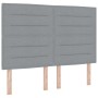 Cama Box Spring con Colchón Gris Claro 160x200 cm Tela von , Betten und Lattenroste - Ref: Foro24-3339322, Preis: 571,77 €, R...