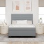 Cama Box Spring con Colchón Gris Claro 160x200 cm Tela von , Betten und Lattenroste - Ref: Foro24-3339322, Preis: 571,77 €, R...
