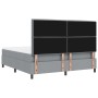 Cama con base de resortes con colchón gris claro super king tela by , Beds and slatted bases - Ref: Foro24-3339329, Price: 61...