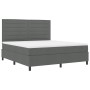 Cama con Base de Muelles con Colchón Gris Oscuro Super King Tela von , Betten und Lattenroste - Ref: Foro24-3339330, Preis: 6...