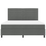 Cama con Base de Muelles con Colchón Gris Oscuro Super King Tela von , Betten und Lattenroste - Ref: Foro24-3339330, Preis: 6...
