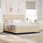 Cama con Box Spring y Colchón Beige Super King Tela de , Camas y somieres - Ref: Foro24-3339334, Precio: 632,53 €, Descuento: %