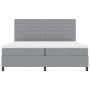 Cama con Somier y Colchón Gris Claro 200x200 cm de Tela by , Beds and slatted bases - Ref: Foro24-3339336, Price: 718,99 €, D...