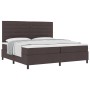 Cama con base acolchada con colchón marrón oscuro 200x200 cm Tela von , Betten und Lattenroste - Ref: Foro24-3339339, Preis: ...