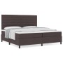 Cama con base acolchada con colchón marrón oscuro 200x200 cm Tela von , Betten und Lattenroste - Ref: Foro24-3339339, Preis: ...
