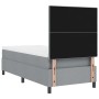 Cama con box spring con colchón gris claro 90x200 cm tela von , Betten und Lattenroste - Ref: Foro24-3339357, Preis: 348,96 €...