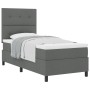 Cama con Box Spring y Colchón Gris Oscuro 90x200 cm Tela by , Beds and slatted bases - Ref: Foro24-3339358, Price: 370,47 €, ...