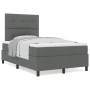 Cama con Somier con Colchón Gris Oscuro 120x200 cm Tela by , Beds and slatted bases - Ref: Foro24-3339379, Price: 441,50 €, D...