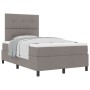 Cama con Somier con Colchón Taupe 120x200 cm Tela by , Beds and slatted bases - Ref: Foro24-3339382, Price: 401,95 €, Discoun...