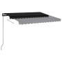 Manuell ausfahrbare Markise mit LED anthrazitgrau 3,5x2,5 m von vidaXL, Markisen - Ref: Foro24-3070124, Preis: 497,92 €, Raba...