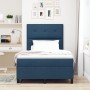 Cama con base de resortes azul 120x200 cm tela by , Beds and slatted bases - Ref: Foro24-3339384, Price: 408,73 €, Discount: %
