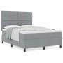 Cama somier y colchón Gris Claro 140x190 cm Tela by , Beds and slatted bases - Ref: Foro24-3339385, Price: 505,37 €, Discount: %