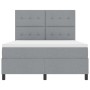 Cama somier y colchón Gris Claro 140x190 cm Tela by , Beds and slatted bases - Ref: Foro24-3339385, Price: 505,37 €, Discount: %