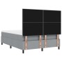 Cama somier y colchón Gris Claro 140x190 cm Tela by , Beds and slatted bases - Ref: Foro24-3339385, Price: 505,37 €, Discount: %