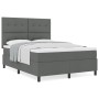 Cama Box Spring con Colchón Gris Oscuro 140x200 cm Tela von , Betten und Lattenroste - Ref: Foro24-3339393, Preis: 491,20 €, ...