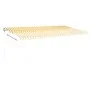Toldo manual retráctil con LED amarillo y blanco 6x3,5 m de vidaXL, Toldos - Ref: Foro24-3070083, Precio: 831,71 €, Descuento: %