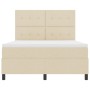 Cama con Somier y Colchón Crema 140x200 cm Tela von , Betten und Lattenroste - Ref: Foro24-3339397, Preis: 507,12 €, Rabatt: %