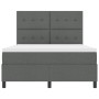 Cama Base con Colchón Gris Oscuro 160x200 cm Tela von , Betten und Lattenroste - Ref: Foro24-3339400, Preis: 563,53 €, Rabatt: %