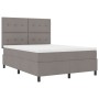 Cama con Somier y Colchón Taupe 160x200 cm Tela de , Camas y somieres - Ref: Foro24-3339403, Precio: 597,06 €, Descuento: %