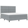 Cama con Box Spring con Colchón Gris Claro Super King Tela von , Betten und Lattenroste - Ref: Foro24-3339406, Preis: 625,23 ...
