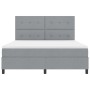 Cama con Box Spring con Colchón Gris Claro Super King Tela von , Betten und Lattenroste - Ref: Foro24-3339406, Preis: 625,23 ...