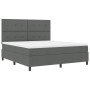 Cama de Caja de Resortes Gris Oscuro Super King Tela de , Camas y somieres - Ref: Foro24-3339407, Precio: 640,20 €, Descuento: %