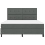 Cama de Caja de Resortes Gris Oscuro Super King Tela de , Camas y somieres - Ref: Foro24-3339407, Precio: 640,20 €, Descuento: %