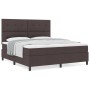 Cama con Base de Resortes y Colchón Marrón Oscuro Super King Tela by , Beds and slatted bases - Ref: Foro24-3339409, Price: 6...