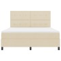 Cama Box Spring con Colchón Crema Super King Tela de , Camas y somieres - Ref: Foro24-3339411, Precio: 630,30 €, Descuento: %